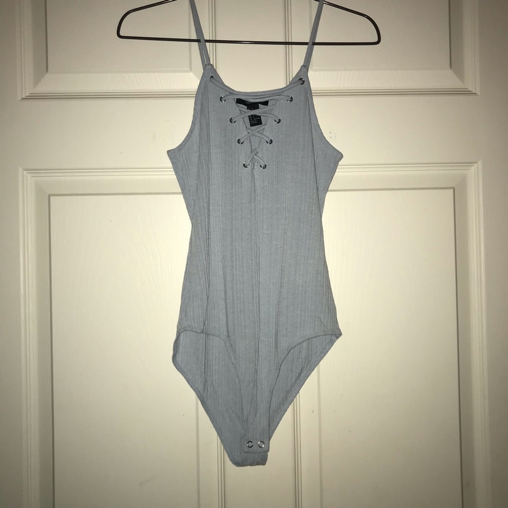 F21 Light Blue Bodysuit